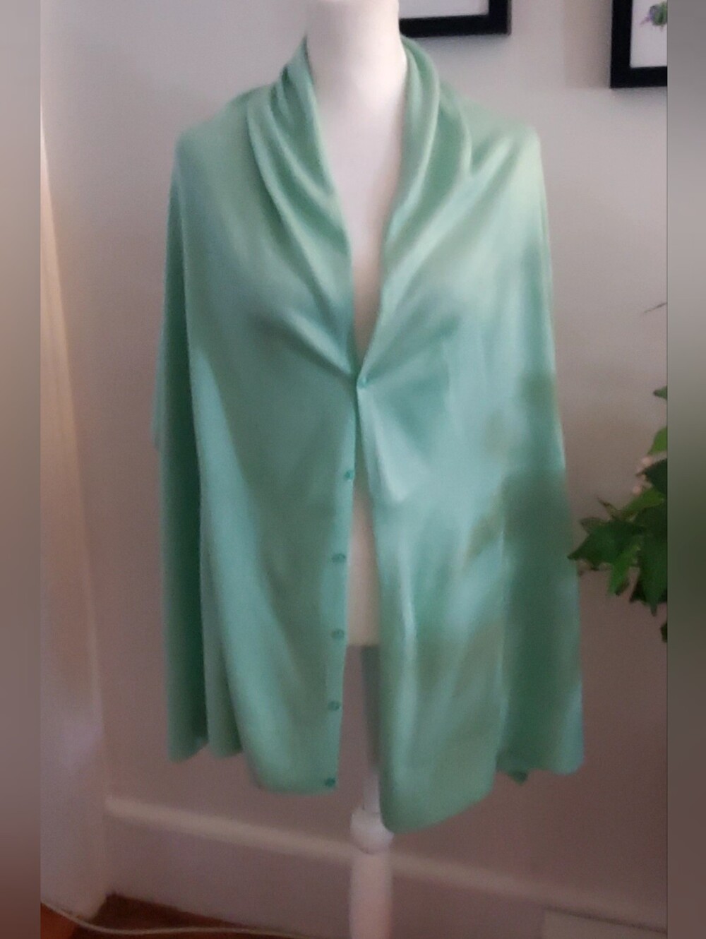 Light Mint Green Women's Shawl Cape